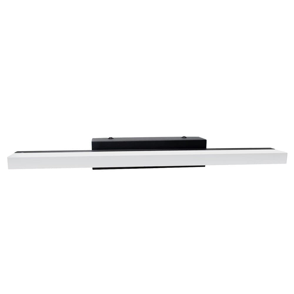 APPLIQUE MODERNO NERO LAMPADA PARETE LED 9W 4000K LUCE SPECCHIO BAGNO VETRO SATINATO in Applique Trade Shop italia - Napoli, commercioVirtuoso.it