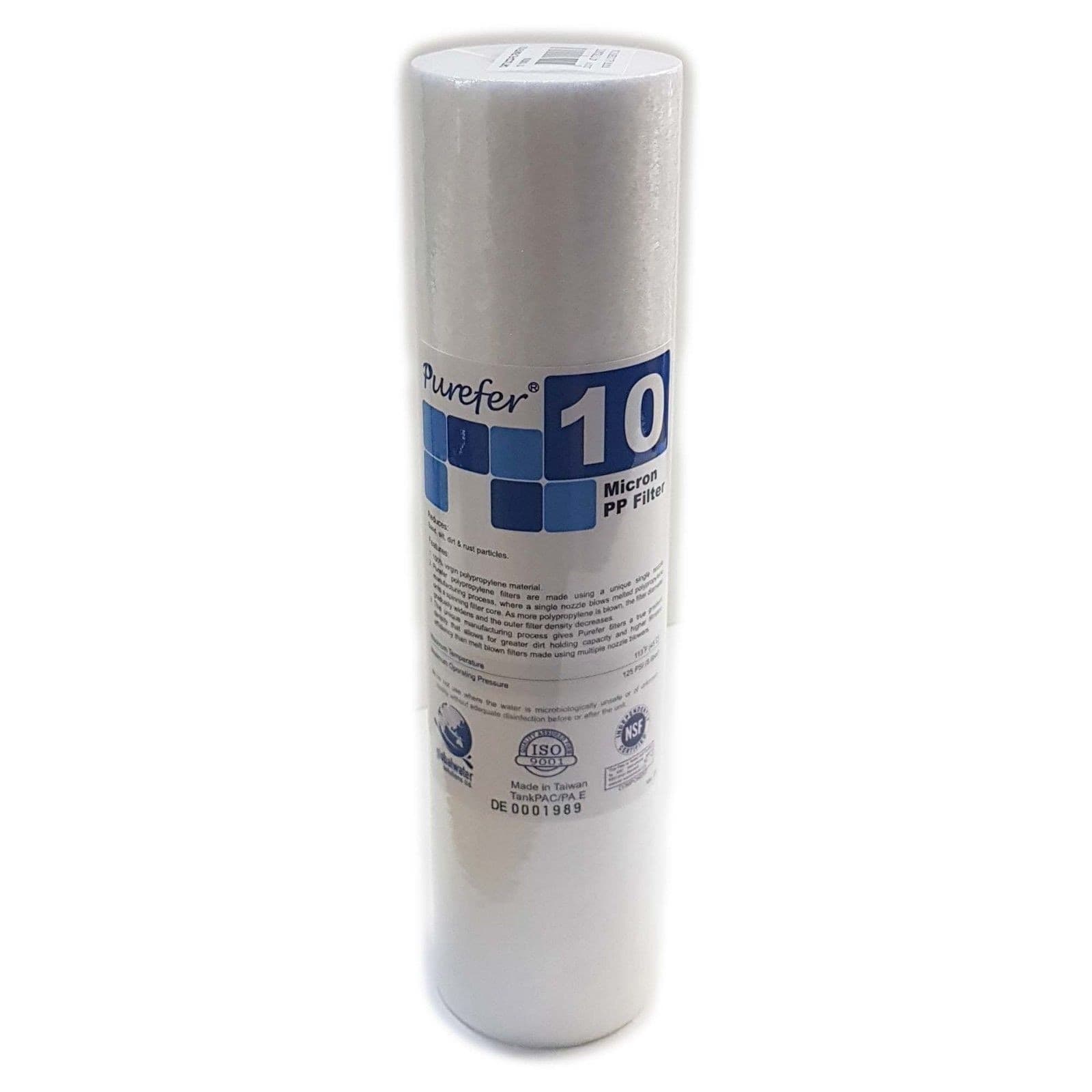 Cartuccia filtrante purefer in polipropilene per sedimenti - 2