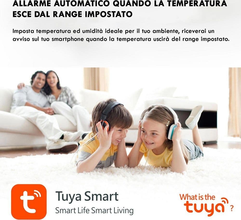 TERMOMETRO SMART WIFI SENSORE TEMPERATURA UMIDITA APP IFTTT SMART LIFE ALEXA GOOGLE in Igrometri Trade Shop italia - Napoli, commercioVirtuoso.it