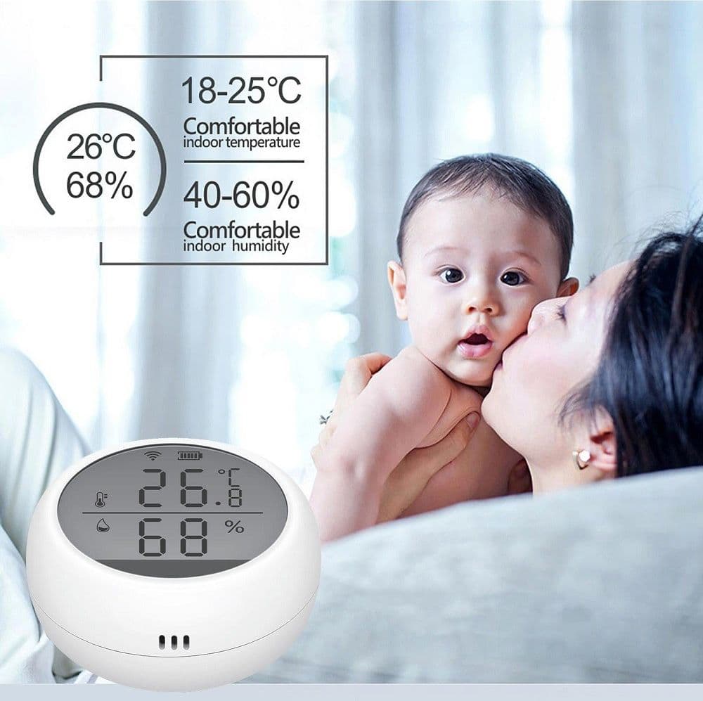 TERMOMETRO SMART WIFI SENSORE TEMPERATURA UMIDITA APP IFTTT SMART LIFE ALEXA GOOGLE in Igrometri Trade Shop italia - Napoli, commercioVirtuoso.it