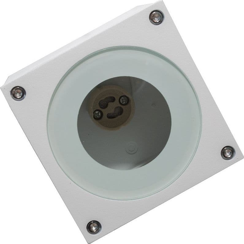 FARETTO PLAFONIERA SOFFITTO LED GU10 LAMPADA QUADRATA ESTERNO IMPERMEABILE IP65 in Plafoniere Trade Shop italia - Napoli, commercioVirtuoso.it