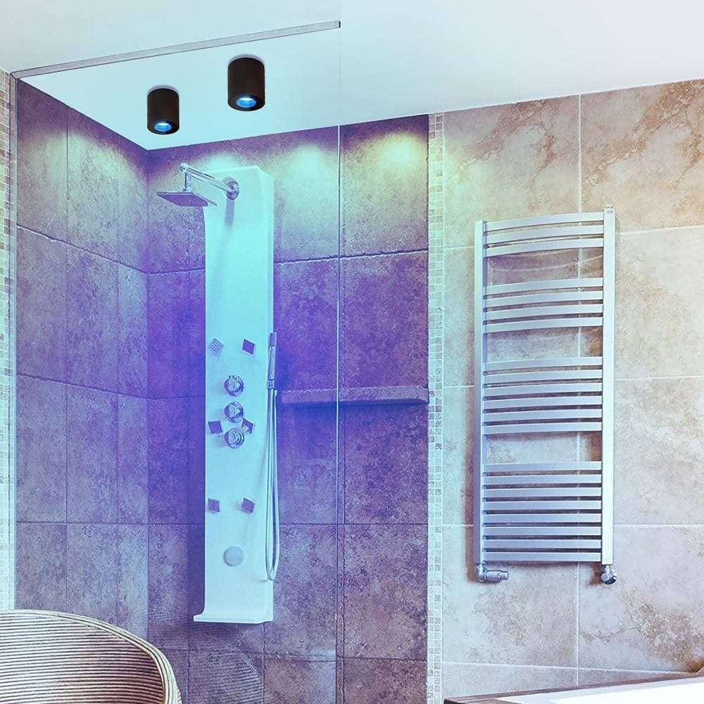FARETTO LAMPADA SOFFITTO BAGNO VASCA BOX DOCCIA PORTALAMPADA GU10 IMPERMEABILE IP65 in Plafoniere Trade Shop italia - Napoli, commercioVirtuoso.it