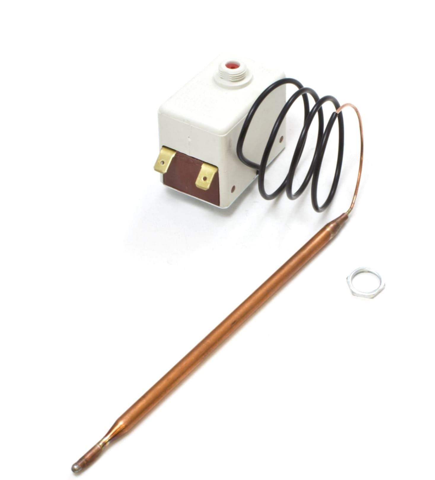 TERMOSTATO SCALDABAGNO C/ SICUREZZA + DADO T85, 92-7°C, SONDA L.155mm, in prodotto EuroStore07 - Alatri, commercioVirtuoso.it