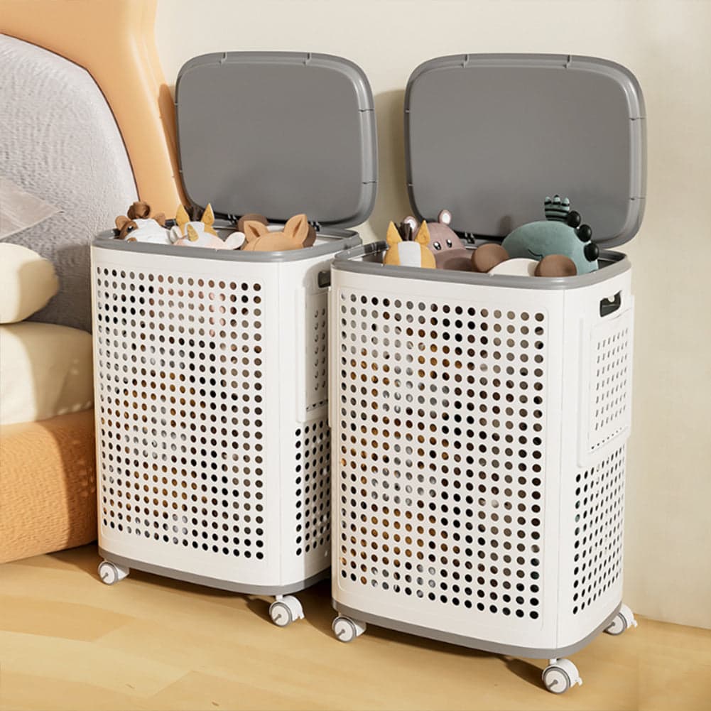 Portabiancheria con Ruote Cassetti Separatori Porta Biancheria Anti Odore Bianco in Ceste per la biancheria Esplodia - Napoli, commercioVirtuoso.it