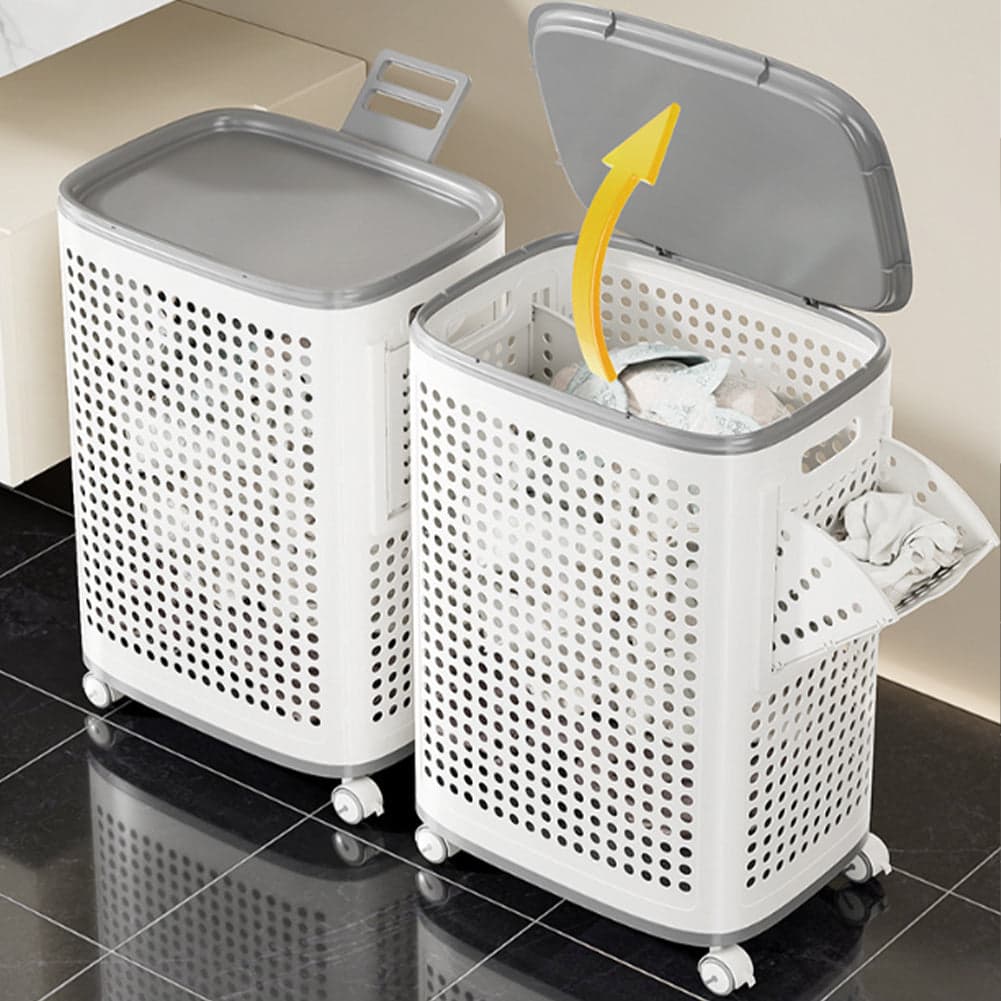 Portabiancheria con Ruote Cassetti Separatori Porta Biancheria Anti Odore Bianco in Ceste per la biancheria Esplodia - Napoli, commercioVirtuoso.it