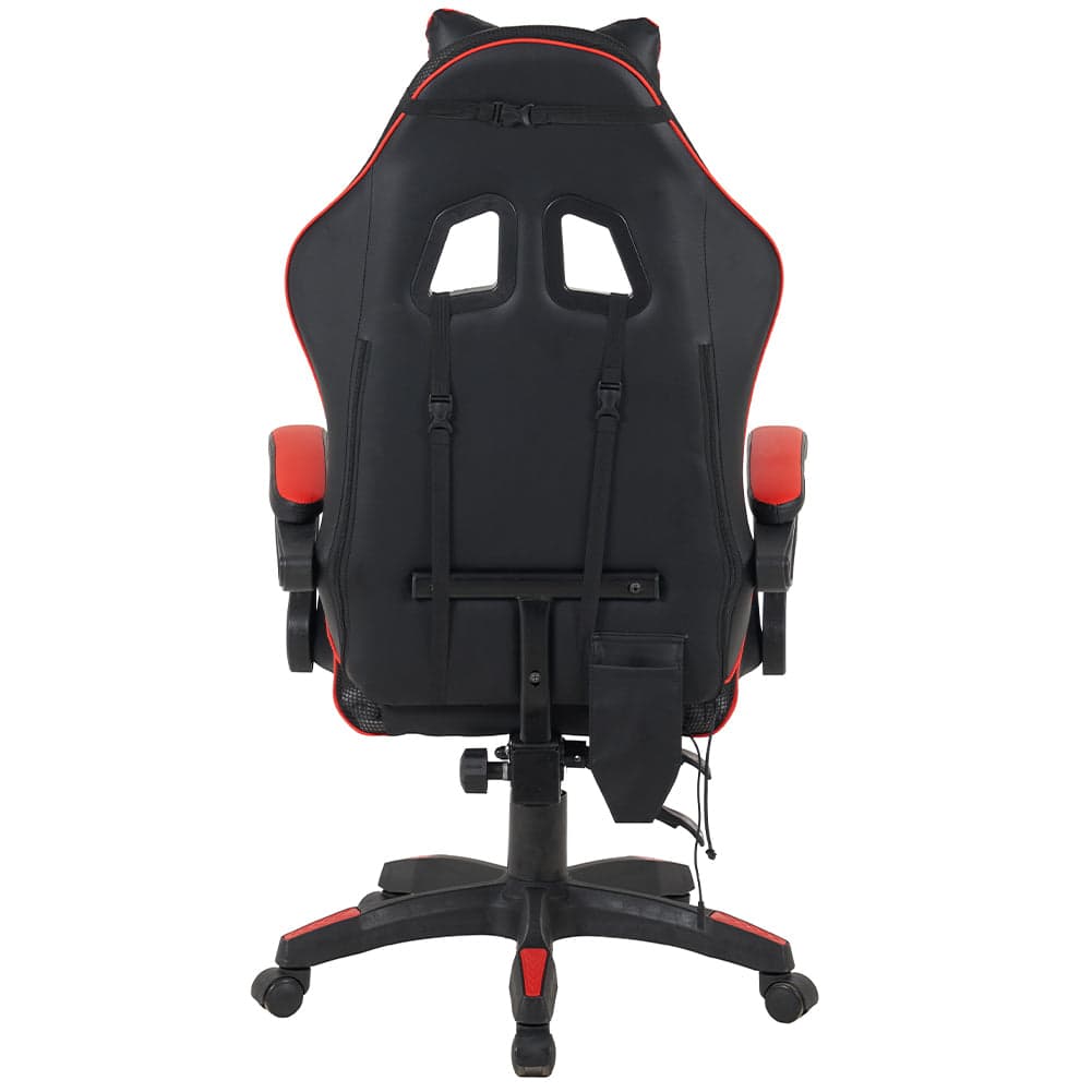 Sedia Gaming Scrivania Led RGB Ergonomica Altezza Eegolabile con 2Cuscini Nero Rosso in Sedie Gaming Danyx - Casoria, commercioVirtuoso.it