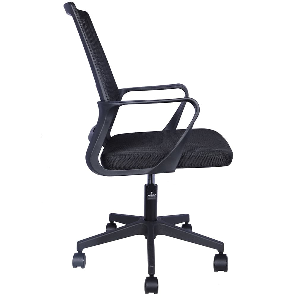 Sedia da Scrivania Nera con Ruote Piroettanti Seduta Ergonomica Ufficio e Casa in Sedie da scrivania Esplodia - Napoli, commercioVirtuoso.it