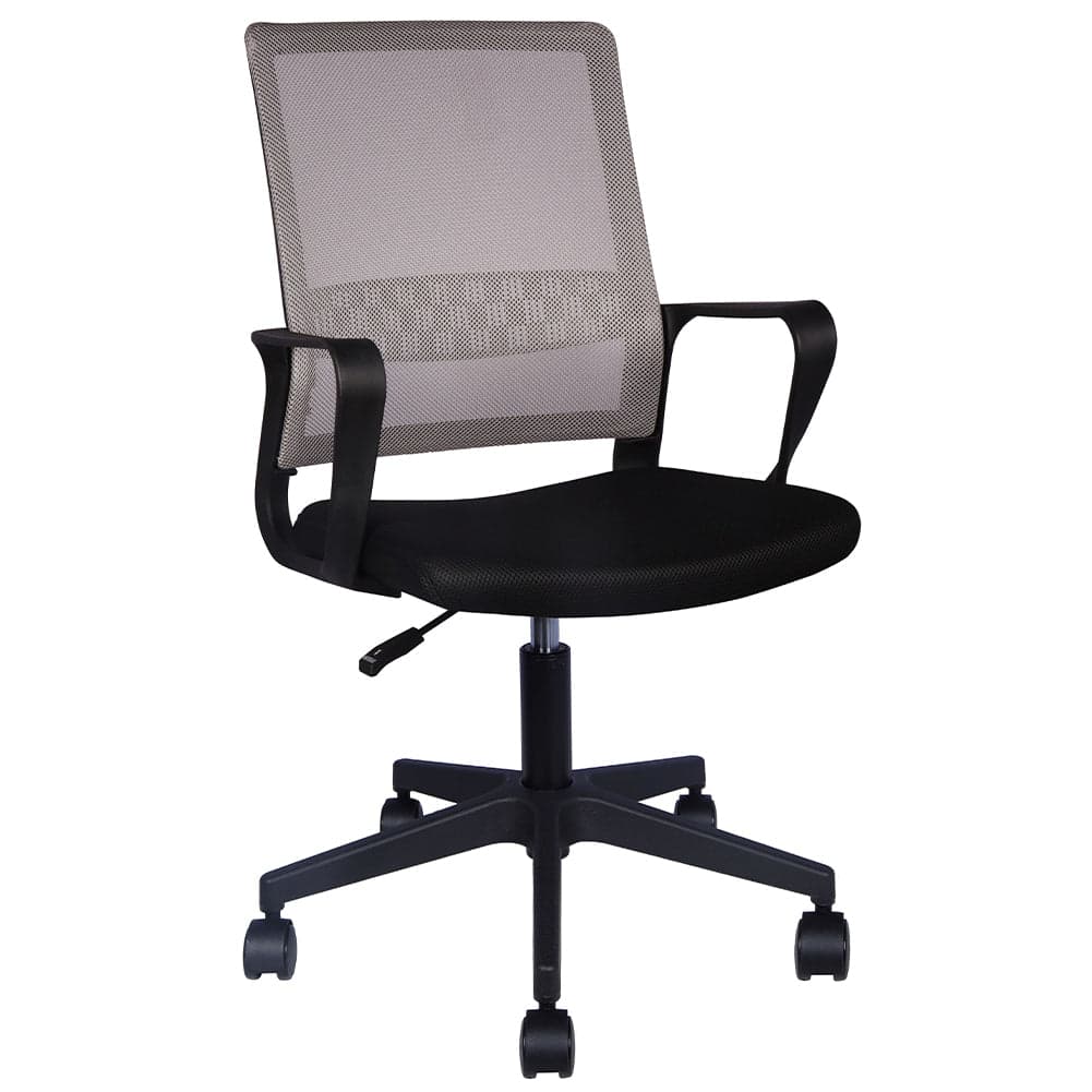 Sedia da Scrivania Nero e Grigio Ruote Piroettanti Seduta Ergonomica da Ufficio in Sedie da scrivania Esplodia - Napoli, commercioVirtuoso.it
