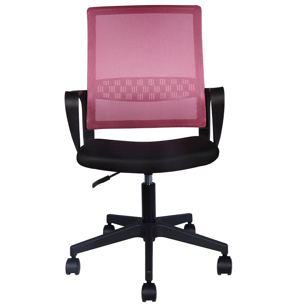 Sedia da Scrivania Nero e Rosa Ruote Piroettanti Seduta Ergonomica da Ufficio in Sedie da scrivania Esplodia - Napoli, commercioVirtuoso.it