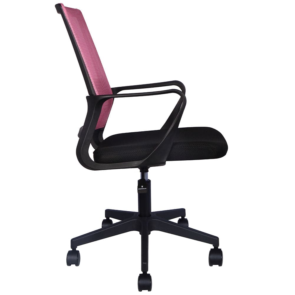 Sedia da Scrivania Nero e Rosa Ruote Piroettanti Seduta Ergonomica da Ufficio in Sedie da scrivania Esplodia - Napoli, commercioVirtuoso.it