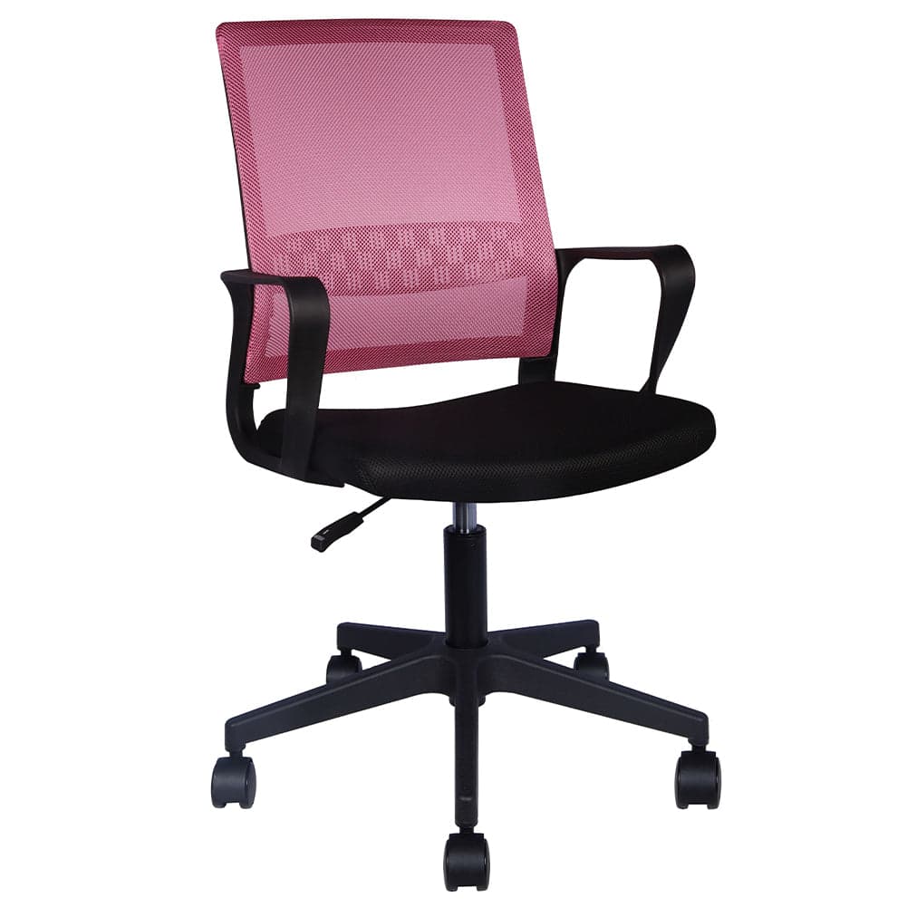 Sedia da Scrivania Nero e Rosa Ruote Piroettanti Seduta Ergonomica da Ufficio in Sedie da scrivania Esplodia - Napoli, commercioVirtuoso.it