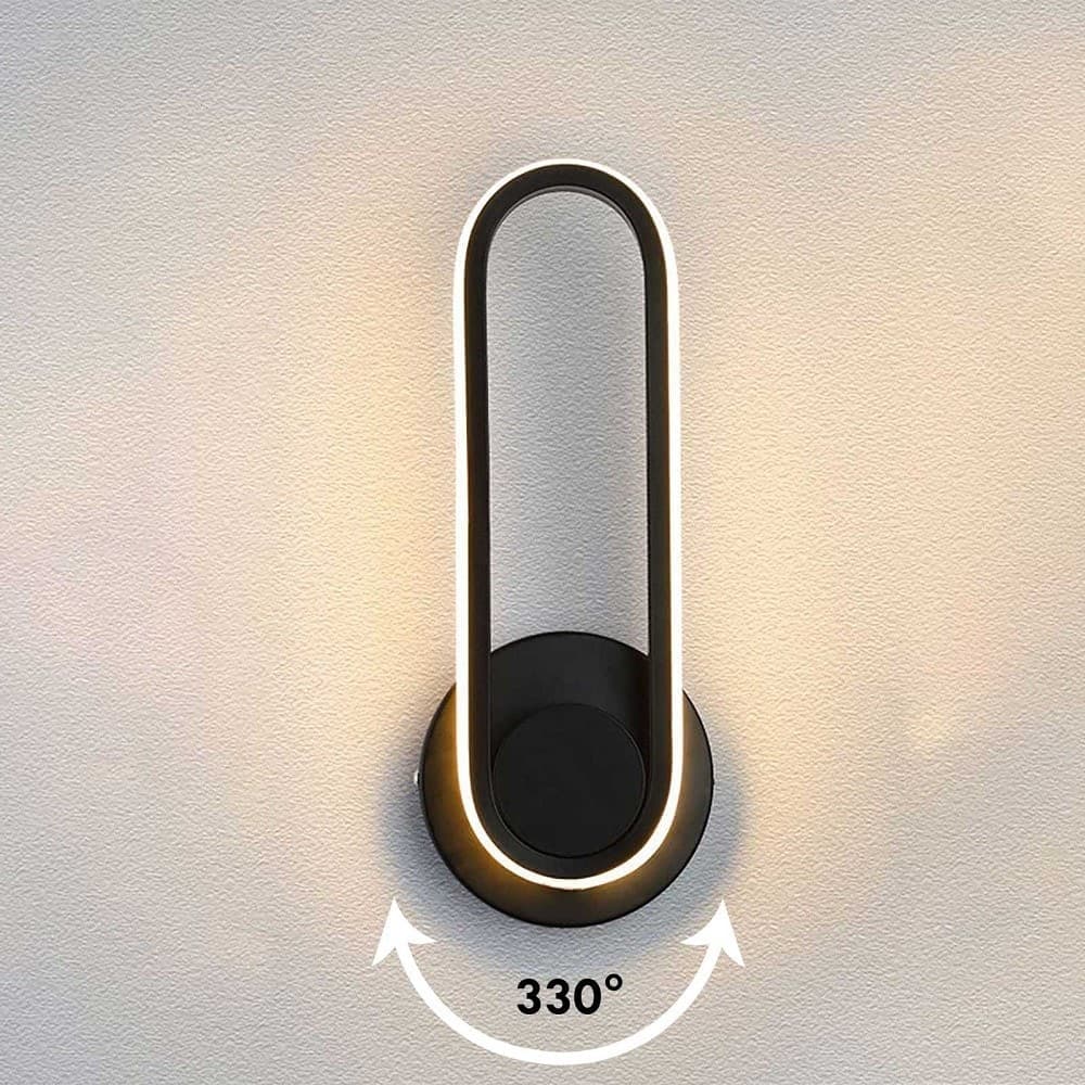 APPLIQUE LED GIREVOLE 9W 3 STEP LUCE 3000K 4000K 6000K LAMPADA ELEGANTE MURO 230V in Applique Trade Shop italia - Napoli, commercioVirtuoso.it