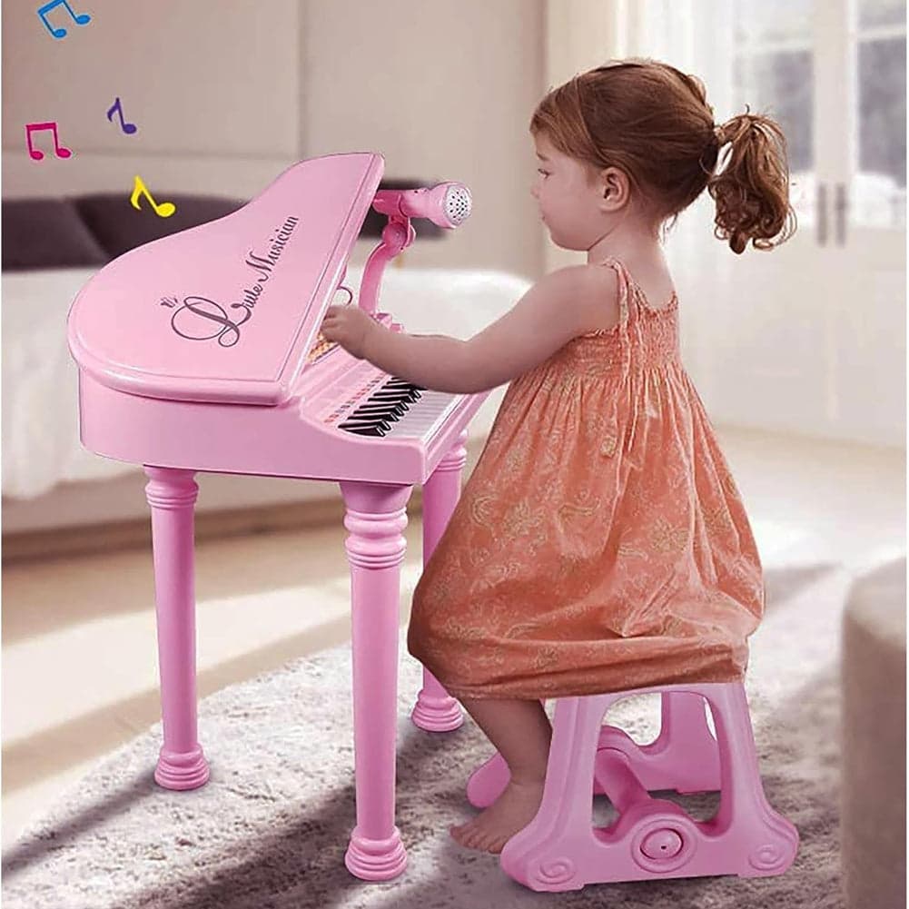 Pianoforte per Bambini con 31 Tasti Sgabello e Microfono Tastiera Musicale Rosa in Pianoforti e tastiere Esplodia - Napoli, commercioVirtuoso.it