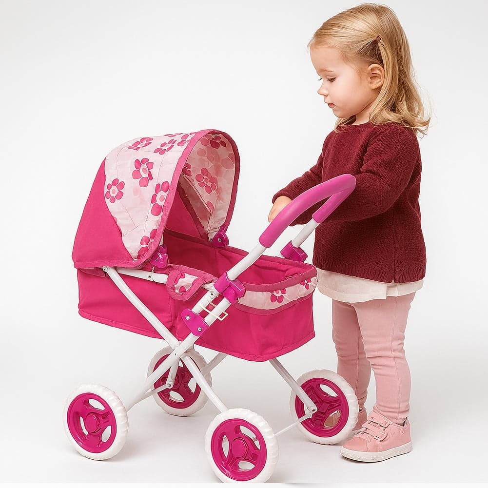 Passeggino Carrozzina per Bambole a 4 Ruote Rosa Gioco Giocattolo per Bambine in Carrozzine e passeggini Esplodia - Napoli, commercioVirtuoso.it