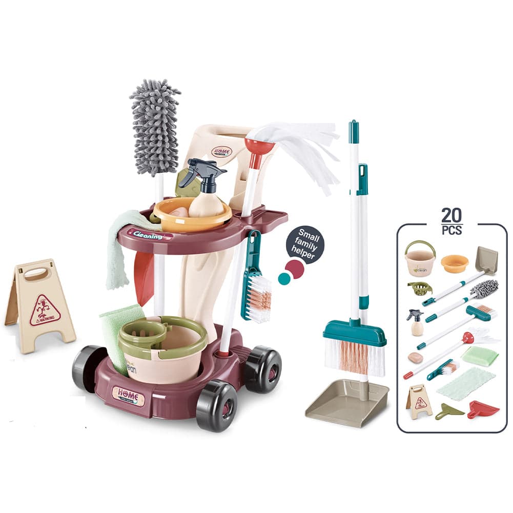 Kit di Pulizia per Bambini con Carrello Scopa Paletta Giocattolo Gioco Educativo in Elettrodomestici giocattolo Esplodia - Napoli, commercioVirtuoso.it