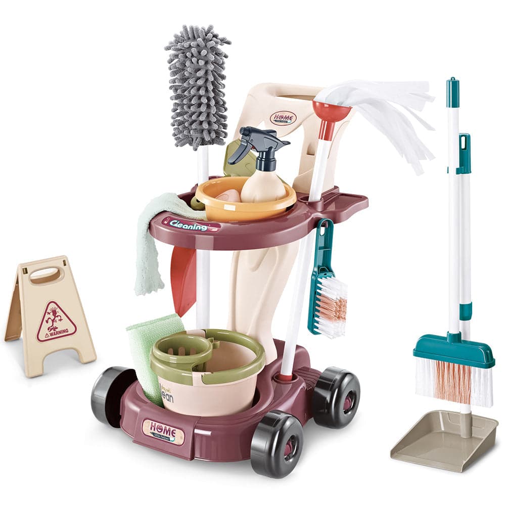 Kit di Pulizia per Bambini con Carrello Scopa Paletta Giocattolo Gioco Educativo in Elettrodomestici giocattolo Esplodia - Napoli, commercioVirtuoso.it
