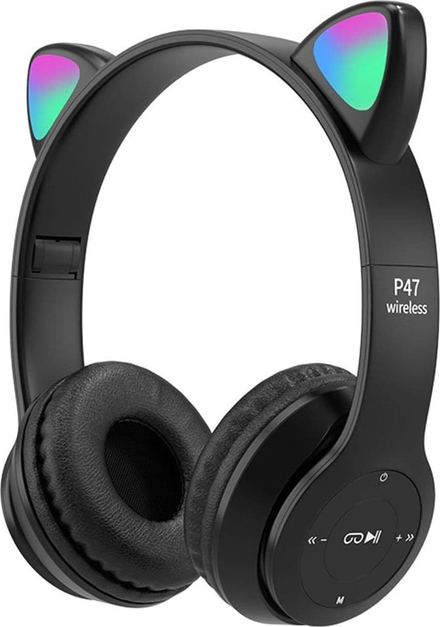 CUFFIE PER BAMBINI PIEGHEVOLI SENZA FILI CON ORECCHIE DI GATTO A LED BLUETOOTH in Cuffie Over-Ear Trade Shop italia - Napoli, commercioVirtuoso.it
