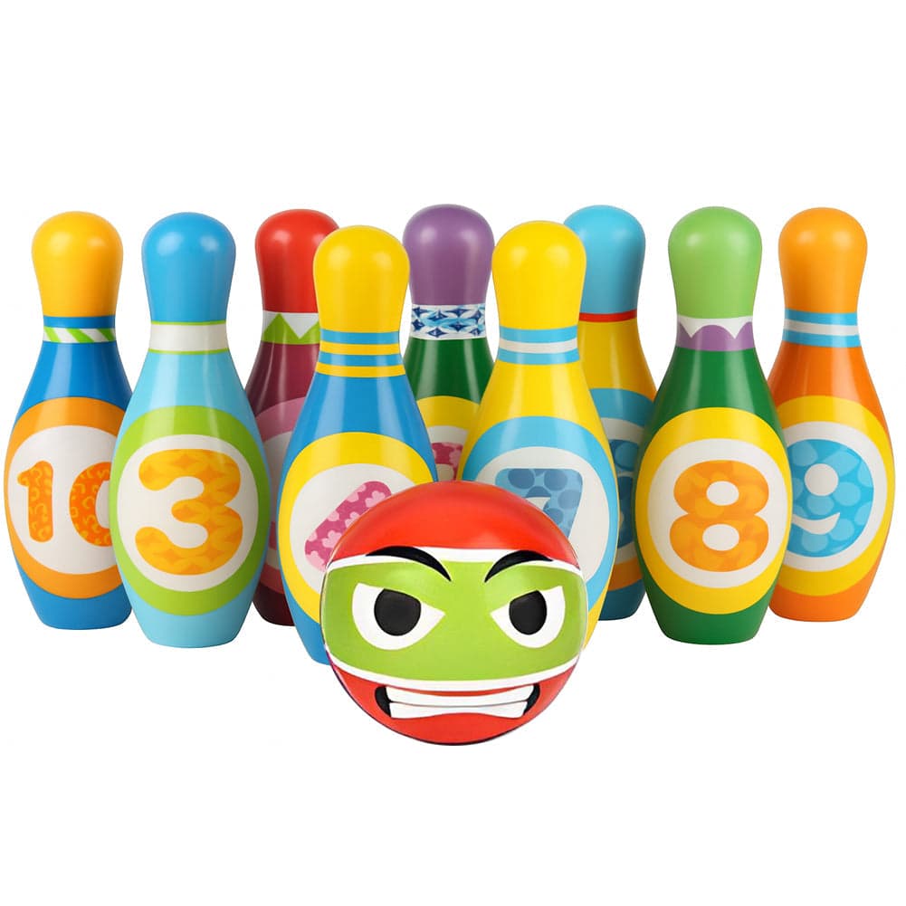 Set 10 Birilli da Bowling Giocattolo per Bambini con Pallina Morbidi e Sicuri in Bowling e birilli Esplodia - Napoli, commercioVirtuoso.it