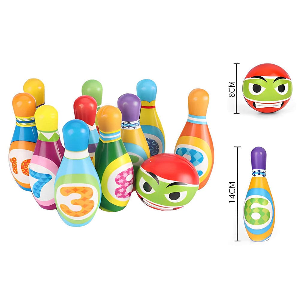 Set 10 Birilli da Bowling Giocattolo per Bambini con Pallina Morbidi e Sicuri in Bowling e birilli Esplodia - Napoli, commercioVirtuoso.it