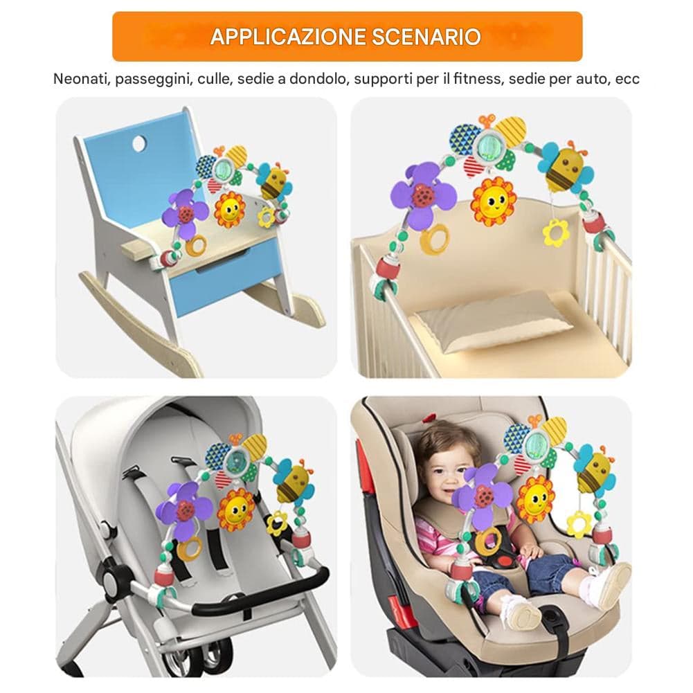 Giostrina Arco per Neonati con Suono e Morsetti Regolabili Giocattolo Educativo in Giochi da passeggino Esplodia - Napoli, commercioVirtuoso.it