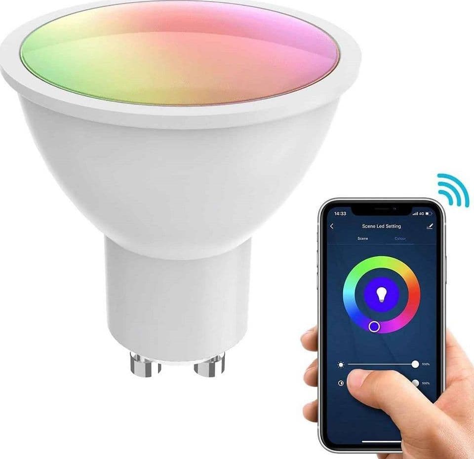 FARETTO SMART INCASSO TONDO BRILLANTINI LED 5 W GU10 RGB WIFI ALEXA GOOGLE HOME in Faretti da soffitto Trade Shop italia - Napoli, commercioVirtuoso.it