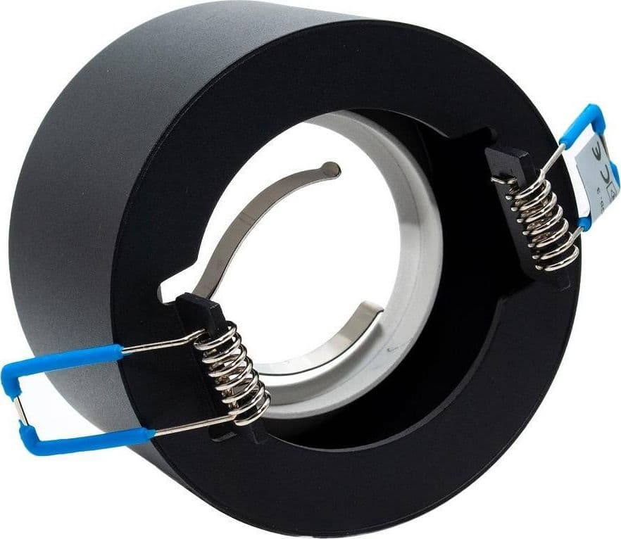 PORTAFARETTO TONDO NERO BIANCO INCASSO 70MM LUCE SOFFITTO LAMPADE LED GU10 GU5.3 in Faretti da soffitto Trade Shop italia - Napoli, commercioVirtuoso.it