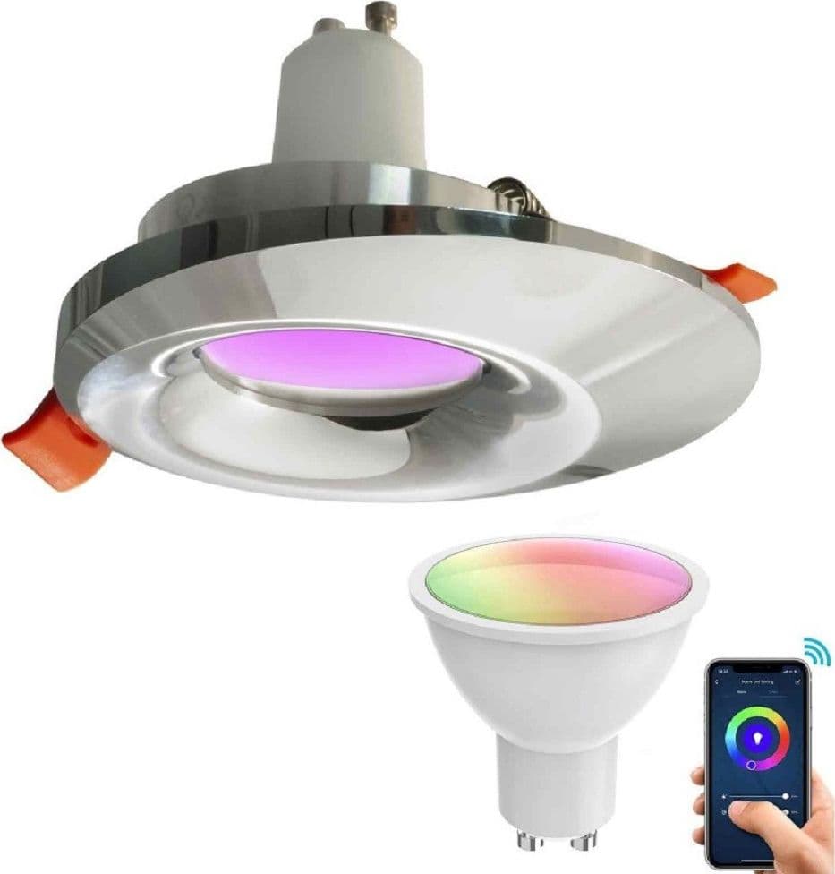 FARETTO LED SMART INCASSO 65MM LED 5W GU10 INTELLIGENTE WIFI RGB CCT ALEXA GOOGLE in Lampadine Wi-Fi Trade Shop italia - Napoli, commercioVirtuoso.it
