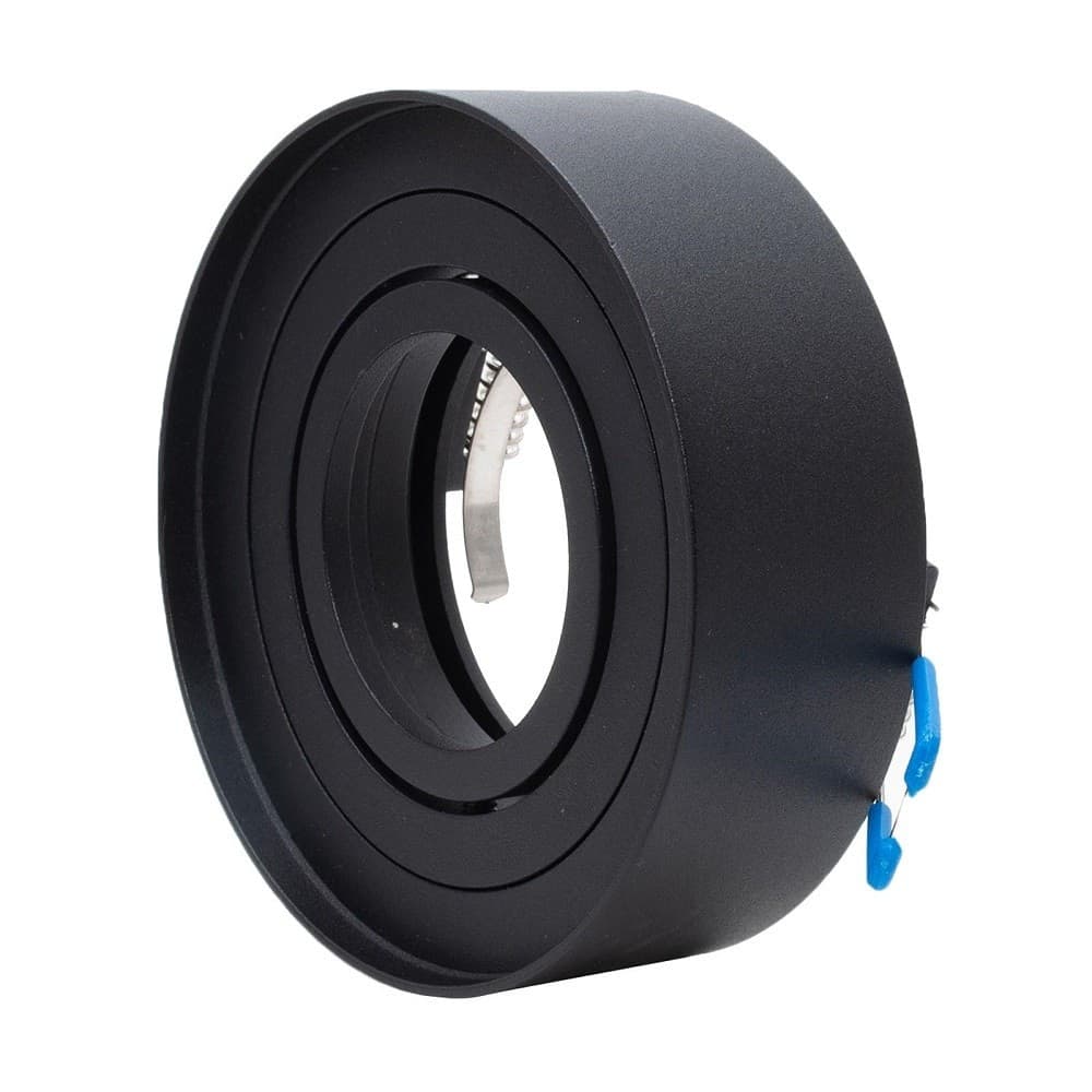 PORTAFARETTO ORIENTABILE TONDO INCASSO ESTERNO 85MM LUCE LAMPADE LED GU10 GU5.3 in Faretti da soffitto Trade Shop italia - Napoli, commercioVirtuoso.it