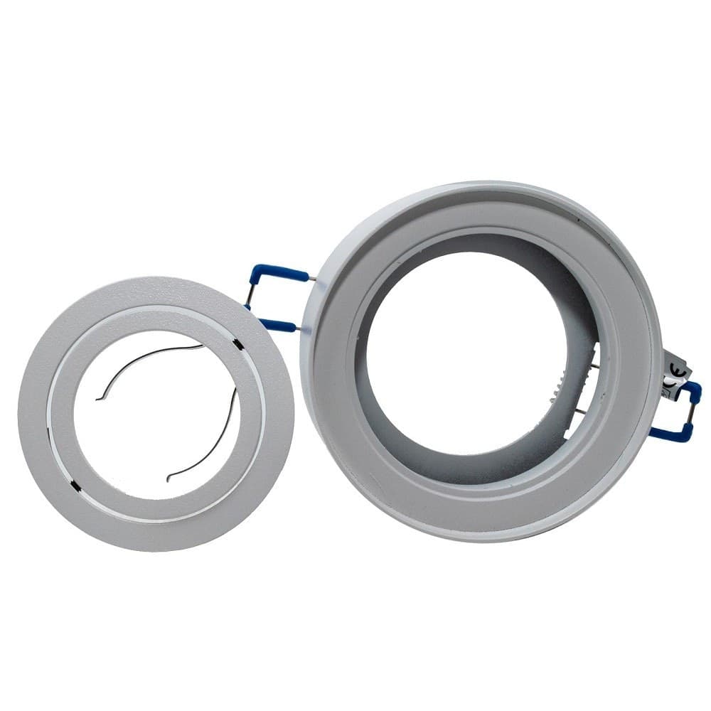 PORTAFARETTO ORIENTABILE TONDO INCASSO ESTERNO 85MM LUCE LAMPADE LED GU10 GU5.3 in Faretti da soffitto Trade Shop italia - Napoli, commercioVirtuoso.it