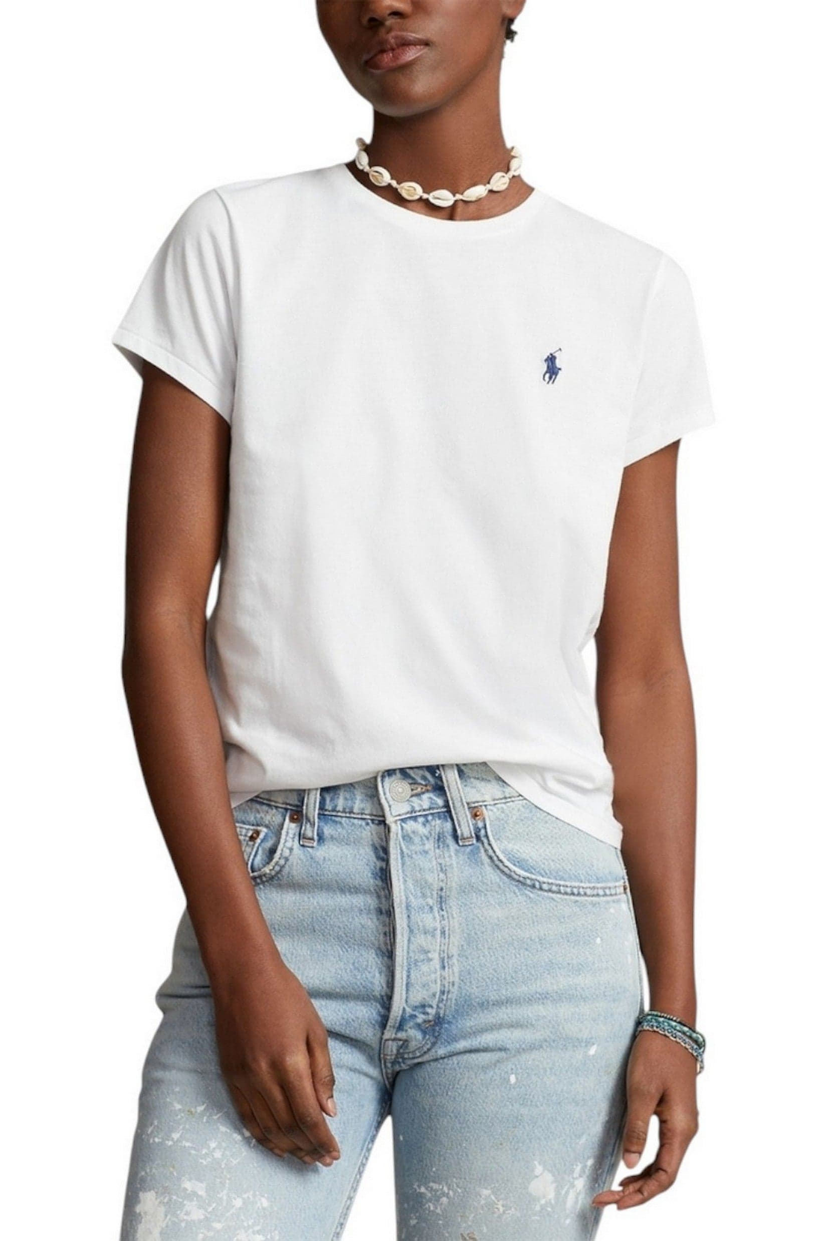 Ralph Lauren T-shirt e Polo Bianco da donna in T-shirt Drestige - Casamassima, commercioVirtuoso.it