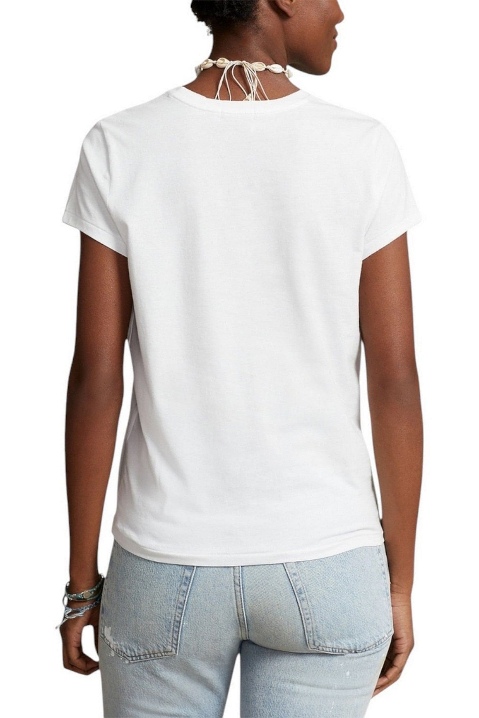 Ralph Lauren T-shirt e Polo Bianco da donna in T-shirt Drestige - Casamassima, commercioVirtuoso.it