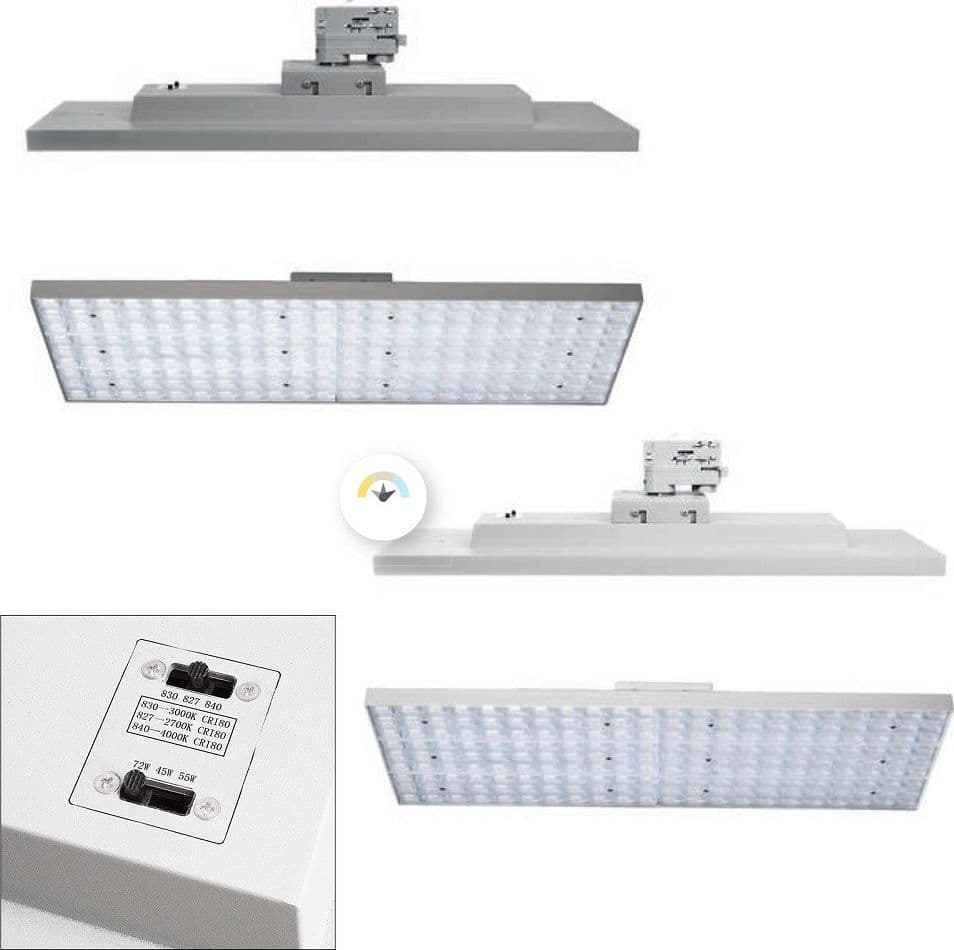 FARETTO TRACK LED CCT 72W BINARIO TRIFASE 3IN1 DIMMERABILE 3 TEMPERATURE LUCE 230V in Faretti da soffitto Trade Shop italia - Napoli, commercioVirtuoso.it