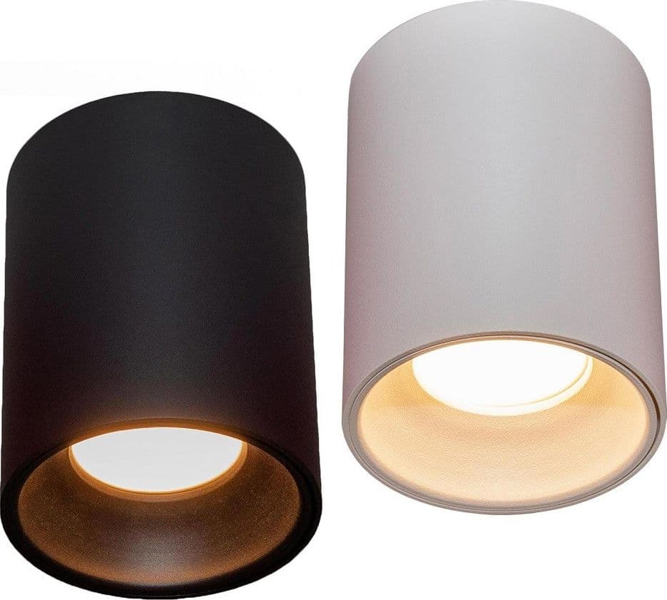 PLAFONIERA MODERNA FARETTO CILINDRO ESTERNO DA SOFFITTO ATTACCO GU10 LUCE 230V in Faretti da soffitto Trade Shop italia - Napoli, commercioVirtuoso.it