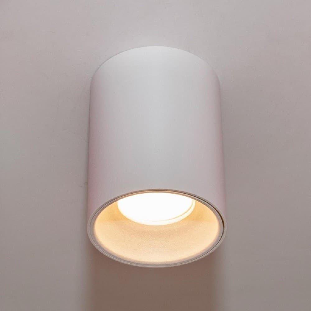 PLAFONIERA MODERNA FARETTO CILINDRO ESTERNO DA SOFFITTO ATTACCO GU10 LUCE 230V in Faretti da soffitto Trade Shop italia - Napoli, commercioVirtuoso.it