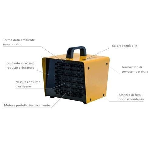STUFA ELETTRICA VENTILATORE GENERATORE DI ARIA CALDA RISCALDATORE MASTER B3 PTC in Stufe elettriche Trade Shop italia - Napoli, commercioVirtuoso.it