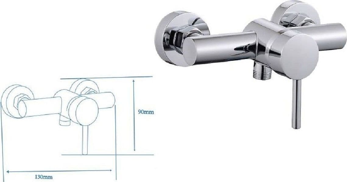 RUBINETTO BAGNO MODERNO CROMATO LUCIDO MISCELATORE ORIENTABILE CABINA DOCCIA 87389 in Rubinetti per vasca Trade Shop italia - Napoli, commercioVirtuoso.it