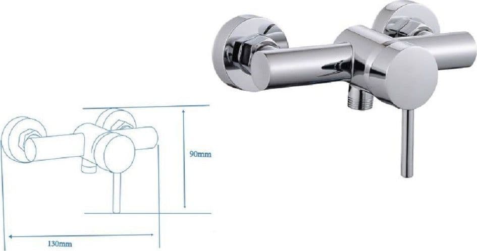 RUBINETTO BAGNO MODERNO CROMATO LUCIDO MISCELATORE ORIENTABILE CABINA DOCCIA 87389 in Rubinetti per vasca Trade Shop italia - Napoli, commercioVirtuoso.it