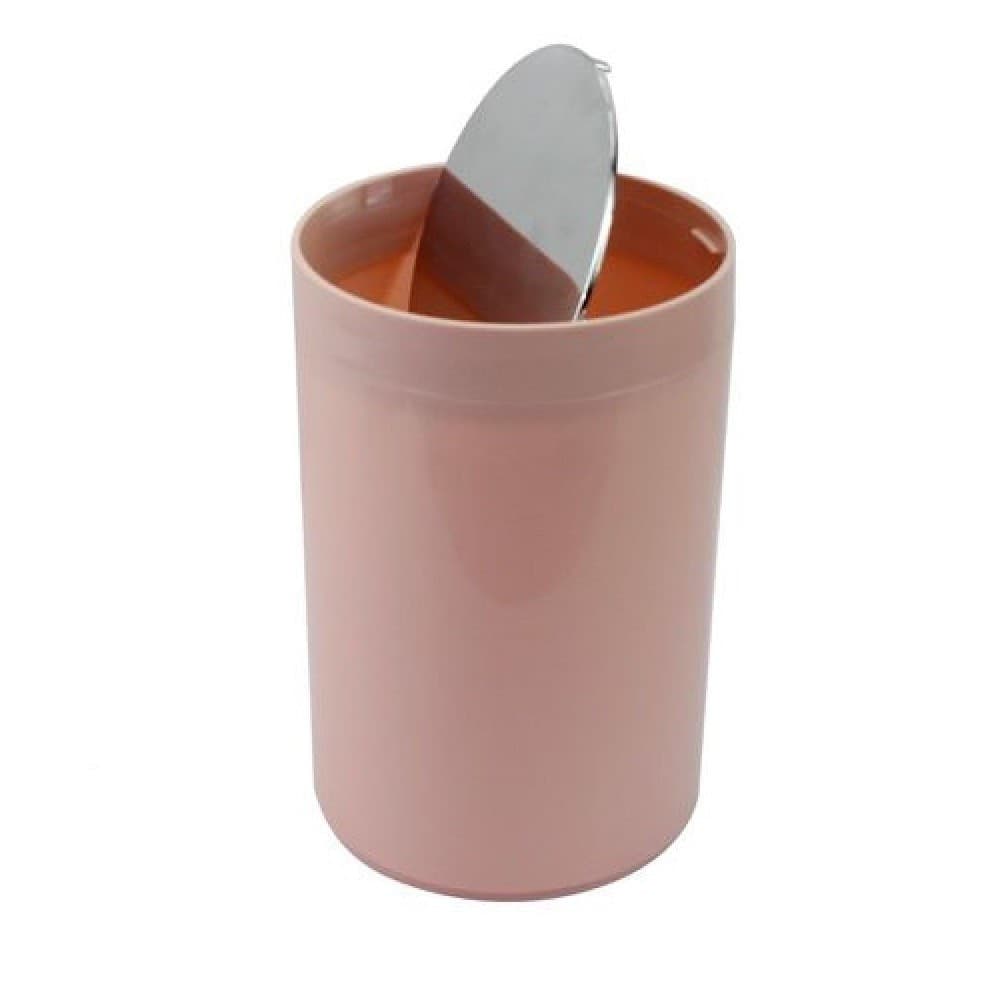 PATTUMIERA CESTINO SECCHIO RIFIUTI ROSA ACCESSORIO BAGNO COPERCHIO BASCULANTE 79873