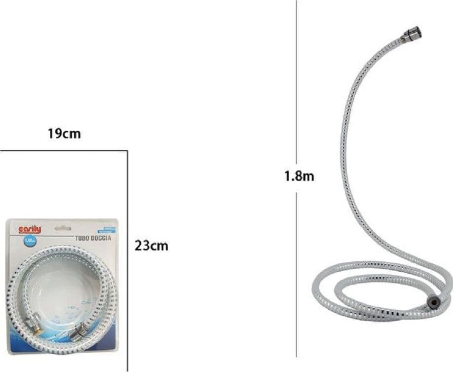 LACCIO TUBO FLESSIBILE DOCCIA BIFLEX CROMO UNIVERSALE LUNGHEZZA 1,8 METRI 69225 in Flessibili doccia Trade Shop italia - Napoli, commercioVirtuoso.it