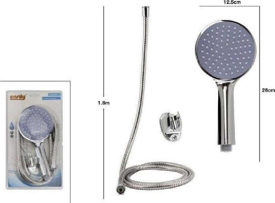 KIT DOCCETTA DOCCINO SOFFIONE TONDO DOCCIA BAGNO CON LACCIO 1,8 MT STAFFA 69096 in Telefoni doccia Trade Shop italia - Napoli, commercioVirtuoso.it