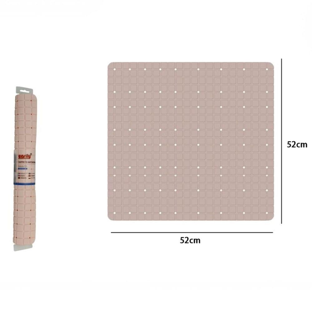 TAPPETO TAPPETINO IN PVC ANTISCIVOLO PER VASCA DA BAGNO DOCCIA 52 X 52 CM 79763 in Tappetini Trade Shop italia - Napoli, commercioVirtuoso.it