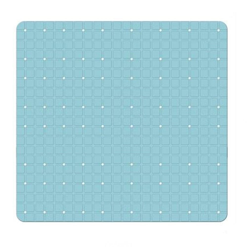 Tappeto Tappetino Pvc Azzurro Antiscivolo Per Vasca Bagno Doccia 52x52 Cm 79766
