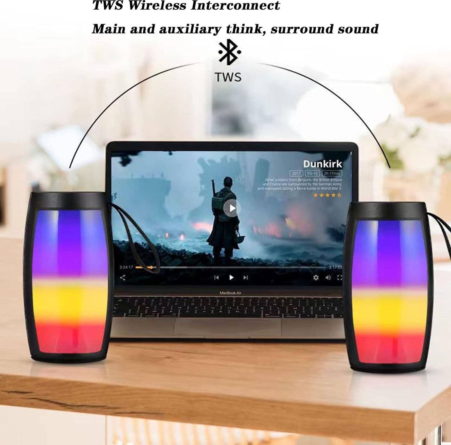 CASSA PORTATILE BLUETOOTH 5W STEREO BLUETOOTH LUCE A LED ALTOPARLANTE ESTERNO in Casse portatili Bluetooth Trade Shop italia - Napoli, commercioVirtuoso.it