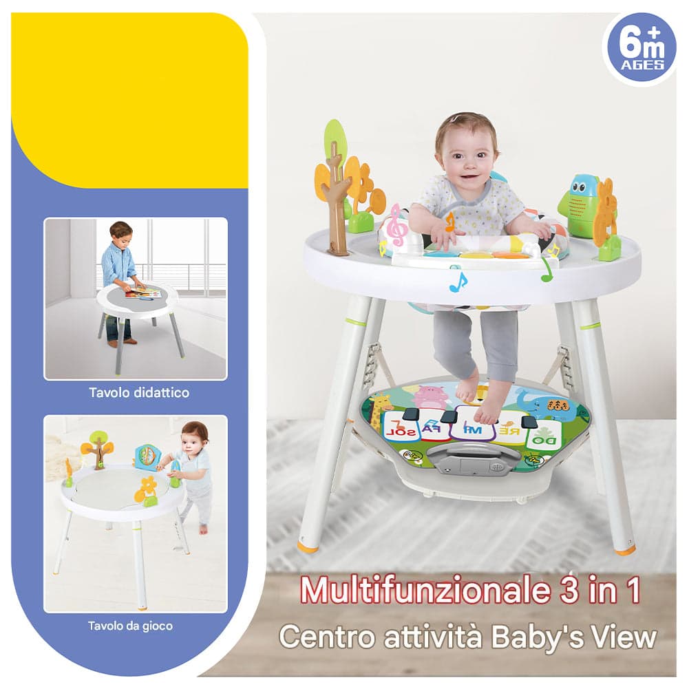 Centro Attività per Bambini e Neonati 3in1 Seduta Giocattoli e Tastiera Musicale in Tappetini gioco e palestrine Esplodia - Napoli, commercioVirtuoso.it