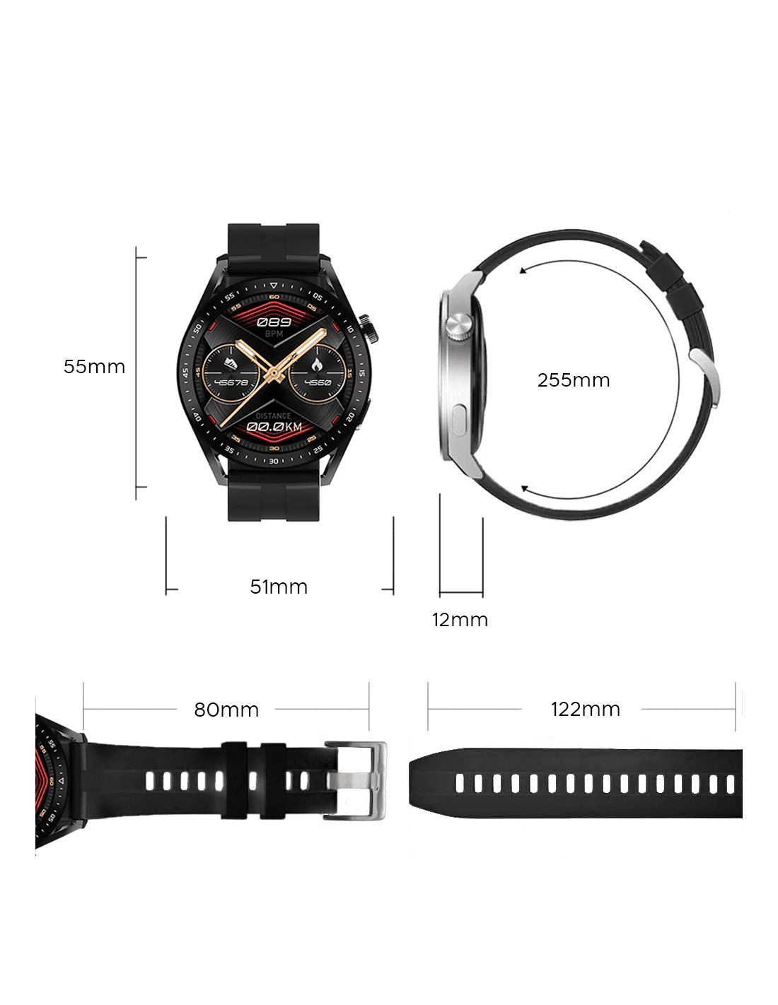 SMARTWATCH HW23 PRO PER IOS E ANDROID BLUETOOTH TOUCH SPORT FITNESS SALUTE UOMO in Smartwatch Trade Shop italia - Napoli, commercioVirtuoso.it