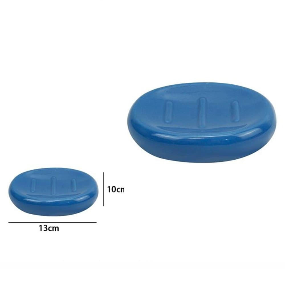 PIATTINO PER SAPONE IN CERAMICA BLU PORTASAPONETTA MODERNO ACCESSORI BAGNO 79258 in Portasapone Trade Shop italia - Napoli, commercioVirtuoso.it