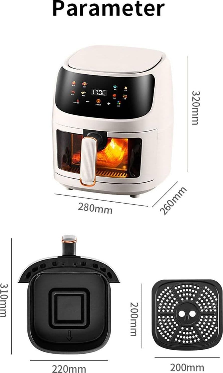 MIGLIOR FRIGGITRICE AD ARIA DA 8 LT 1350W DISPLAY CONTROL SMART FORNO VISIBILE in Friggitrici Trade Shop italia - Napoli, commercioVirtuoso.it