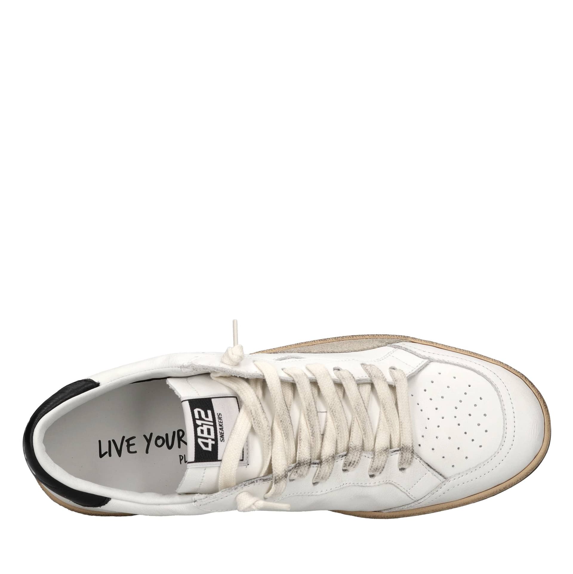 4B12 Sneakers Bianco da uomo in Sneaker casual Drestige - Casamassima, commercioVirtuoso.it