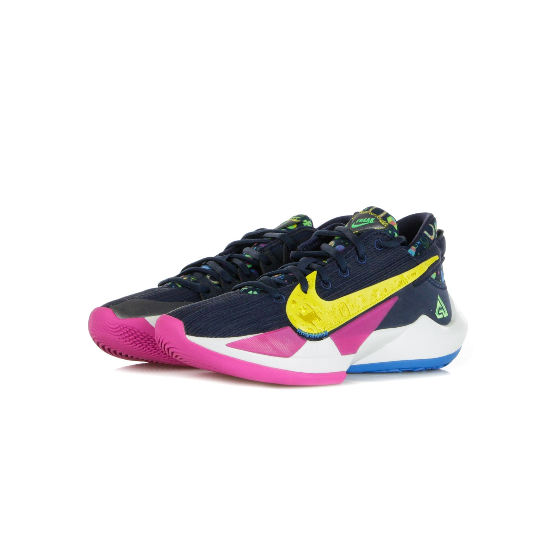 NIKE NBA Scarpa Bassa Uomo Zoom Freak 2 Midnight Navy/poison Green/fire Pink da uomo in Scarpe da Basket da donna Drestige - Casamassima, commercioVirtuoso.it