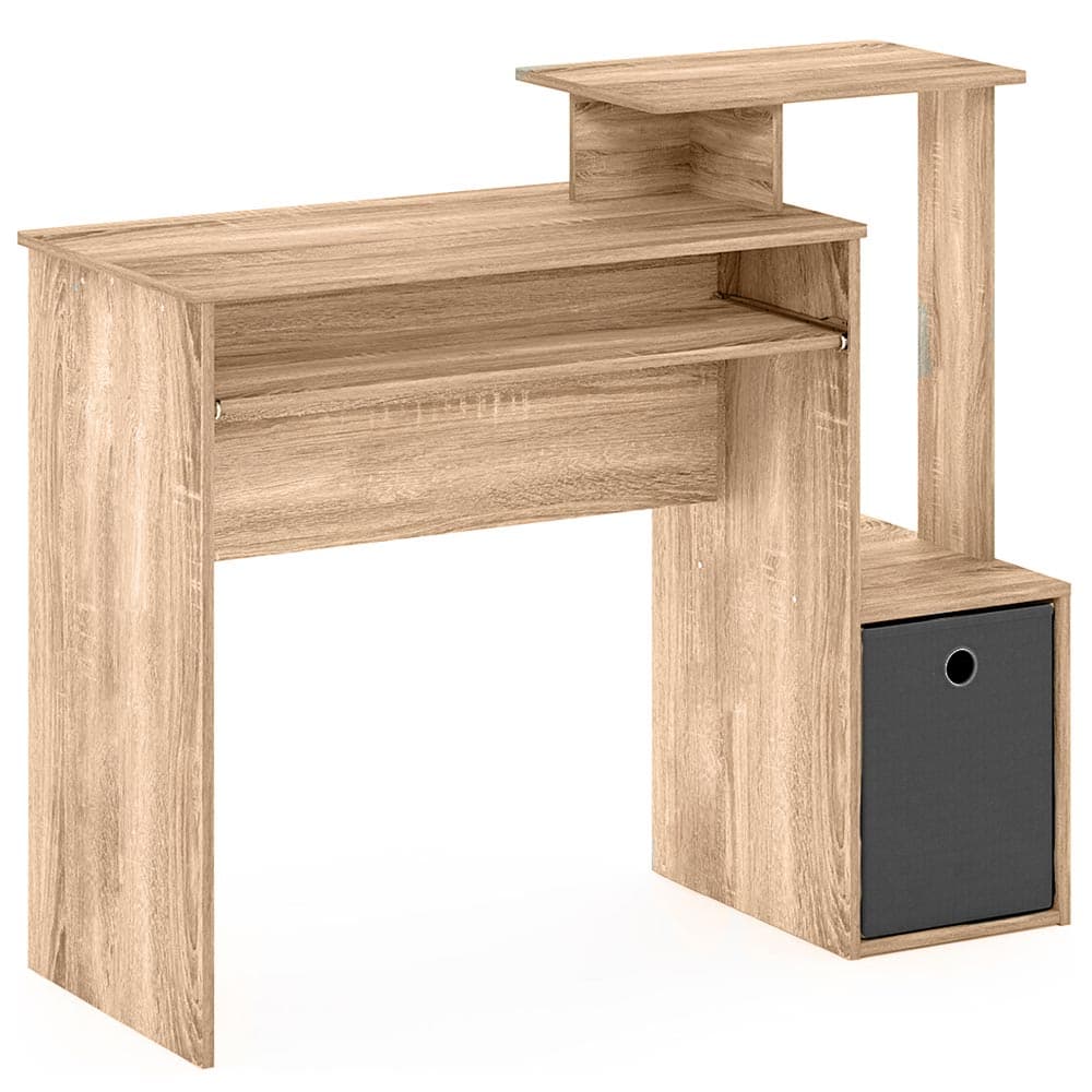 Scrivania Porta Pc con Cassetto in Tessuto Mensola Porta Tastiera 100cm Quercia in Scrivanie Danyx - Casoria, commercioVirtuoso.it